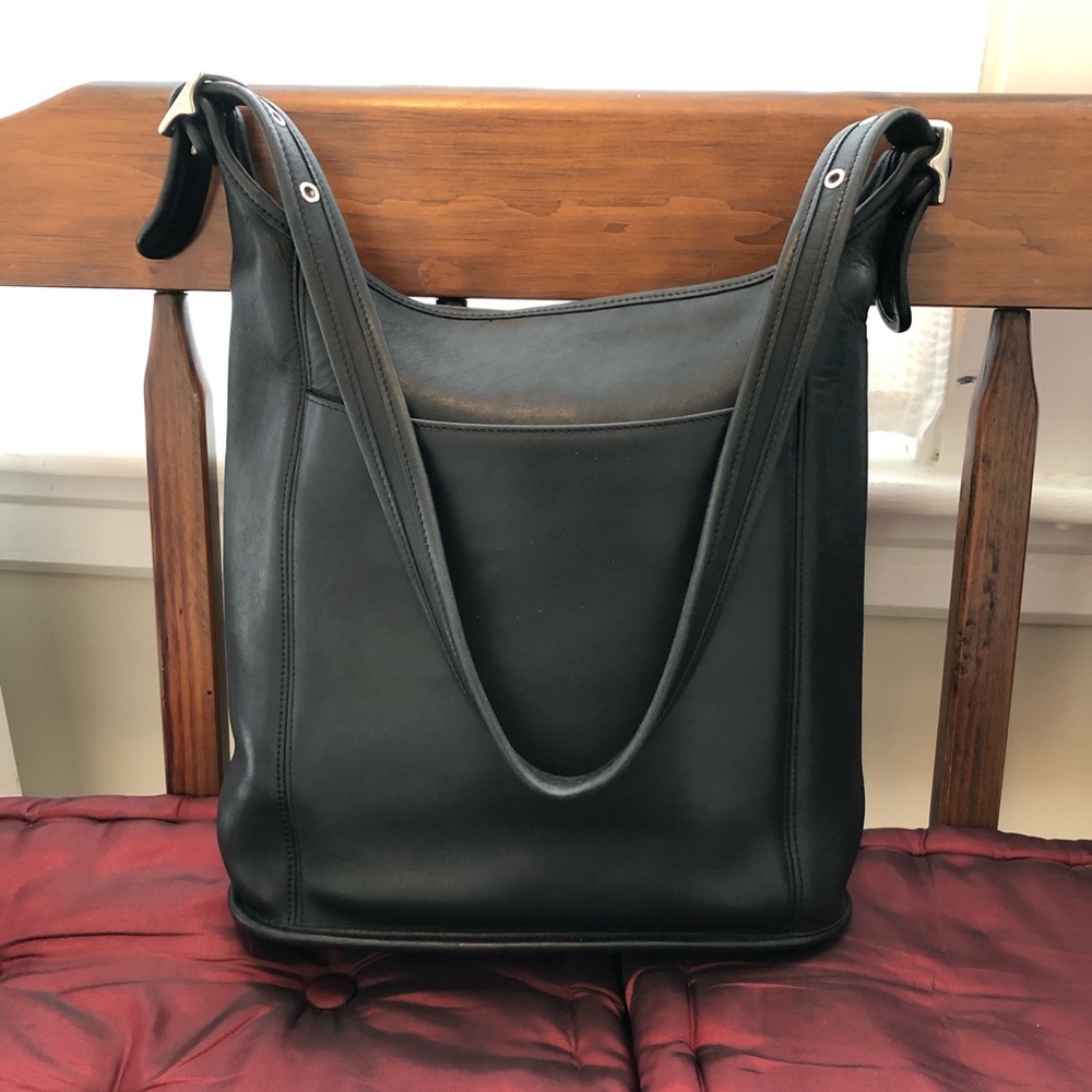 Vintage Coach 9060 Black Shoulder/Crossbody Bag